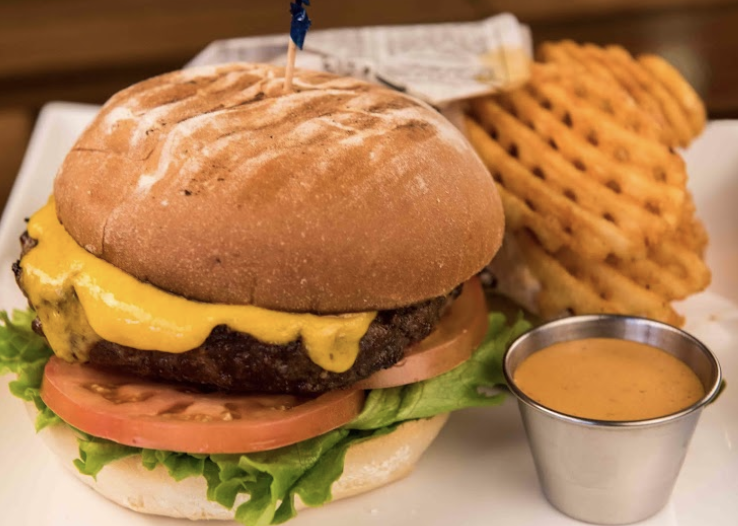 Off The Strip signature dishes MOAB BurgerSteak BurritoBeef Stroganoff Dinner